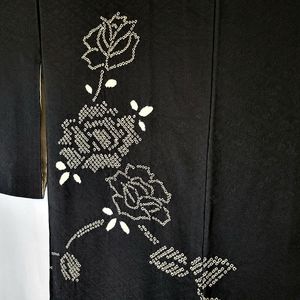 Vintage Silk Kimono Jacket | Japanese Haori | Cover Up